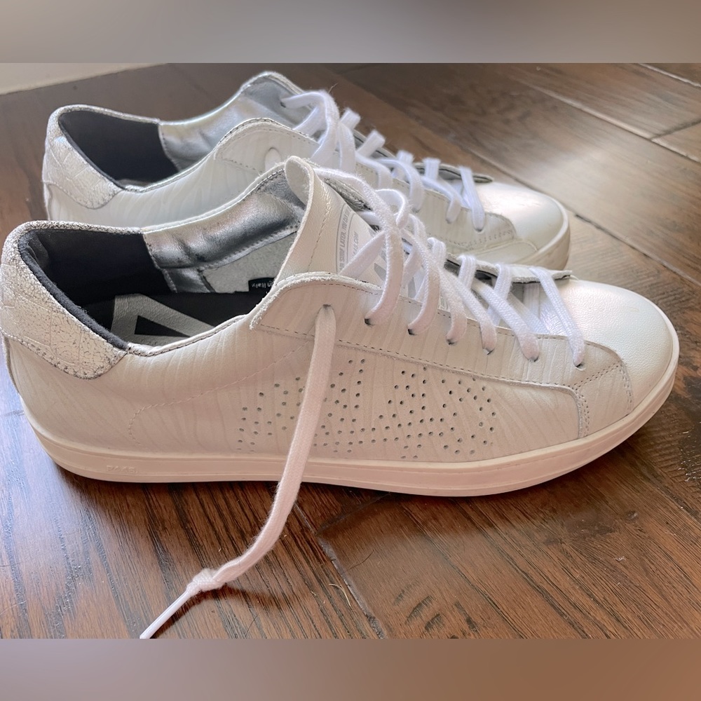 White P448 sneakers size 39- US 8-8.5 used but only used a few times